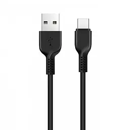 Кабель HOCO X13 USB для Type-C 3A, 1m, PVC, PVC connectors, чорний