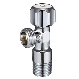 Кран кутовий вентильний Zegor FZ61 приладовий латунь 1/2"х1/2" Хром 30412
