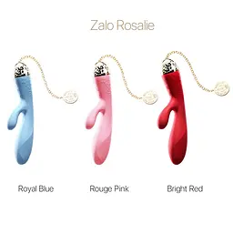 Смартвібратор-кролик Zalo - Rosalie Royal Blue - мініатюра 10
