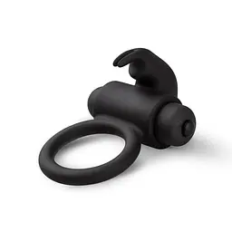 Ерекційне кільце EasyToys Bunny Vibe Ring 7.4 см (чорний)