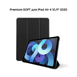 Чехол AIRON Premium SOFT для iPad Air 4/5-го поколения 10,9" 2020/2022 с защитной пленкой и салфеткой Black - мініатюра 4