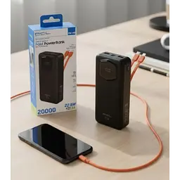 Зовнішній акумулятор Power bank ACL PW-140 20000 mAh PD22,2W+QC3.0 батарея швидке заряджання Чорний - мініатюра 4