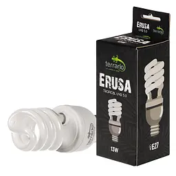 Люмінесцентна лампа Terrario Erusa Tropical UVB 5.0 13W для тропічних рептилій та амфібій - мініатюра 3
