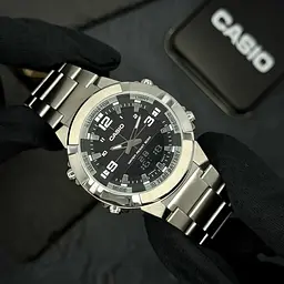 Чоловічий годинник Casio AMW-870D-1A Сріблястий ( AT1141-0220 ) - мініатюра 4
