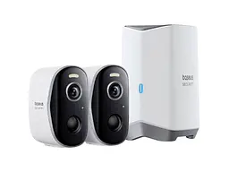 IP-камера відеоспостереження BASEUS Security N1 Plus Outdoor Camera 2K 2-Cam Kit White EU (S0TY002131)
