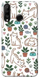 TPU чохол Demsky Cats pattern для Huawei P30 lite