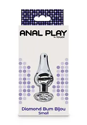 Анальна пробка Toy Joy Small Diamond Bum Bijou, 7х3 см - мініатюра 5