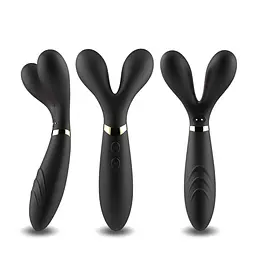 Вібратор-кролик B - Series Joy Y-Wand, 19.2 см (чорний)