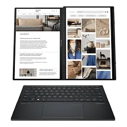 Ноутбук ASUS Zenbook Duo UX8406MA-PZ044W 14' 3K OLED, Intel Ultra 7 155H, 16GB, F1TB, UMA, Win11, Сірий (90NB12U1-M001L0) - мініатюра 4