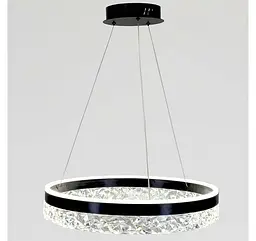 Світлодіодна люстра підвісна Artlight MD230327BK з чорним кільцем, 53W - мініатюра 4