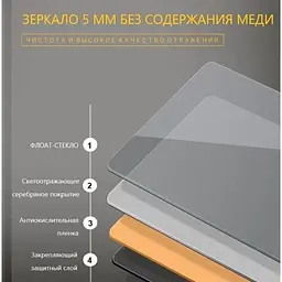 Дзеркало Dusel Led DE-M2071D Black кругле 100x100 см сенсорне включення + підігрів, Чорний - мініатюра 6