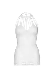 Ажурна сукня-сітка Leg Avenue Lace mini dress with cut-outs White, one size - мініатюра 7