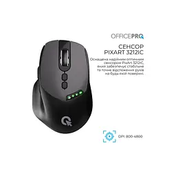 Мишка OfficePro M520B Wireless/Bluetooth Black (M520B) - мініатюра 7
