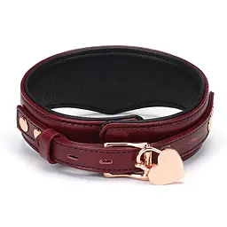 Нашийник з повідцем Liebe Seele Wine Red Curved Collar - мініатюра 2