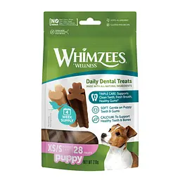 Натуральні ласощі для зубів цуценят WHIMZEES Puppy Dental Care Dog Treat XS/S 28 шт.