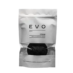 Конжаковий спонж EVO derm (чорний)