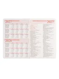 Щоденник 2027 А6 LEO Planner City датований червоний (252762) - мініатюра 6