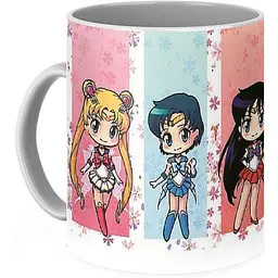 Кухоль GeekLand Сейлор Мун Sailor Moon Her Sailor Scouts. Mercury, Mars, Jupiter, Venus SM.02.12 330 мл різнобарвний - мініатюра 2