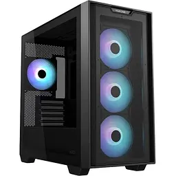 Корпус Asus A21 PLUS, чорний, без БЖ, Mid Tower, для Micro ATX / Mini ITX, 2xUSB 3.2, макс. CPU - 165 мм / VGA - 380 мм, 4x120 мм