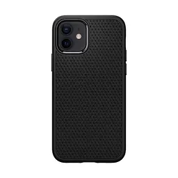 Чехол Spigen Liquid Air для iPhone 12 Pro/12 Matte Black (ACS01701) + защитное стекло - мініатюра 3