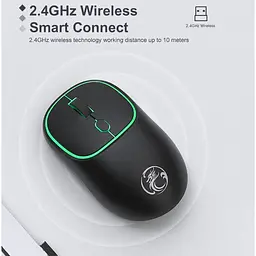 Ігрова миша бездротова iMICE W618, 4 кнопок, акумулятор, 1600dpi, 2.4Ghz, Black - мініатюра 10