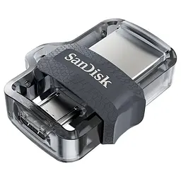 Флеш-накопичувач Sandisk USB 3.0 Ultra Dual Drive OTG M3.0 256Gb (150Mb/s) (SDDD3-256G-G46) - мініатюра 1