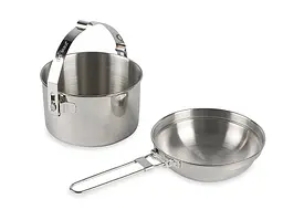 Набір каструля та сковорідка Tatonka Kettle 1L Сірий