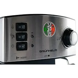 Кавоварка Grunhelm GEC15 еспресо з трубкою-капучинатором 850 Вт чорна - мініатюра 4
