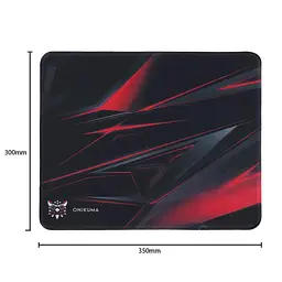 Ігровий килимок для миші Onikuma M68 350 × 300 мм з гладкою поверхнею чорний з червоним - мініатюра 5