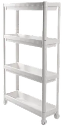 Етажерка 4-х ярусна 6014 Long Shelf WHITE 54х18х91 см VIOLET HOUSE meb0000375