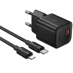 МЗП Hoco N66 Ingenious PD35W (1USB-C) + кабель Type-C to Lightning Black - мініатюра 3