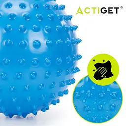 М'яч для пілатесу, йоги, реабілітації Actiget 20 см масажний ACT0152 Blue - мініатюра 4