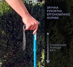Тростина алюмінієва складна телескопічна Doctor Life 11874/F/SZ-BLU синій (11874/F/SZ-BLU-2447) - мініатюра 8