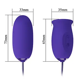 Віброяйце Pretty Love Daisy-Youth Wireless Egg Blue - мініатюра 5