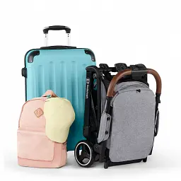 Прогулянкова коляска Kinderkraft Nubi Grey - мініатюра 4