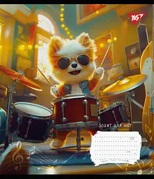 Нотний зошит Yes А5/12 Furry musicians упаковка 25 шт. (767436) - мініатюра 2