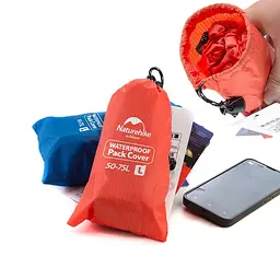 Чохол для рюкзака 20-30л Naturehike S (NH15Y001-Z) блакитний - мініатюра 3