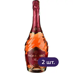 Вино ігристе Mondoro Rose рожеве солодке 0.75 л х 2 шт. - мініатюра 2