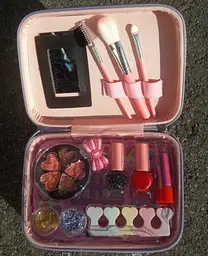 Косметичний набір для дітей дівчаток 2 в 1 Beauty Make Up у рожевій валізці - мініатюра 2