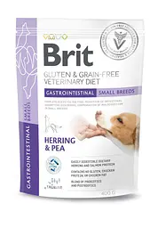 Сухий корм Brit VetDiet Dog Gastrointestinal Small Breeds для собак дрібних порід із проблемами травлення, з оселедцем, 400 г