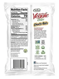 Овочеві чіпси Sensible Portions Gluten-Free Ghosts Bats Sea Salt Garden 14г - мініатюра 5