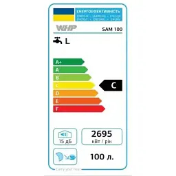 Бойлер комбінований накопичувальний водонагрівач WHP Sam 100 Left - мініатюра 4