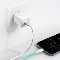 Мережевий зарядний пристрій Baseus Super Silicone PD Charger 20W (CCSUP-B02) White [66724] - мініатюра 6
