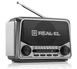 Радіоприймач 1.0 Real-El X-525 Grey, 3 Вт, пластиковий корпус, FM/AM/SW, USB, SD/microSD, акумулятор, ліхтарик - мініатюра 7