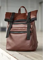 Чоловічий рюкзак ролл Sambag RollTop LTT шоколадний 41 x 30 x 16 см (24238020m)