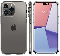 Оригінальний протиударний чохол для iPhone 14 Pro Spigen Liquid Crystal Clear прозорий силіконовийACS04663 - мініатюра 8