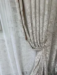 Тканина для штор Льон мармур бежевий