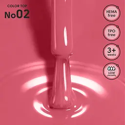 Кольоровий топ для гель-лаку 02 Color Top Shelly 12 мл - мініатюра 2