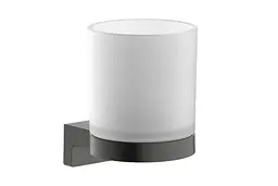 Стакан для зубних щіток Hansgrohe AddStoris S з тримачем brushed black chrome 41769340