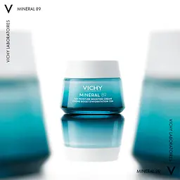 Легкий крем для всіх типів шкіри обличчя Vichy Mineral 89 Light 72H Moisture Boosting Cream 50 мл - мініатюра 3